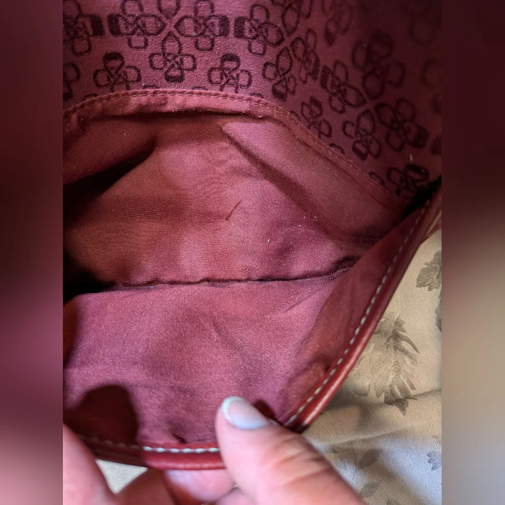 Croft And Barrow Red Shoulder Bag, EUC! - Picture 10 of 12